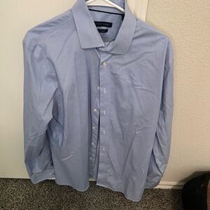 Tommy Hilfiger Blue Dress Shirt Professional Elegance